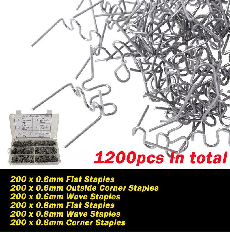 Plastic Repair Welder Hot Staples Gun 1200pcs For Car Bumper Fender Welding