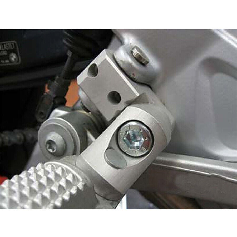 Pair Motorcycle Foot peg CNC Aluminum Passenger Footpeg Lowering Kit Universal