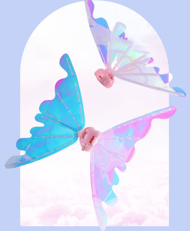 Electric Angel Wing Flapping Butterfly Wing LED Fairy Wing Costume for Kid