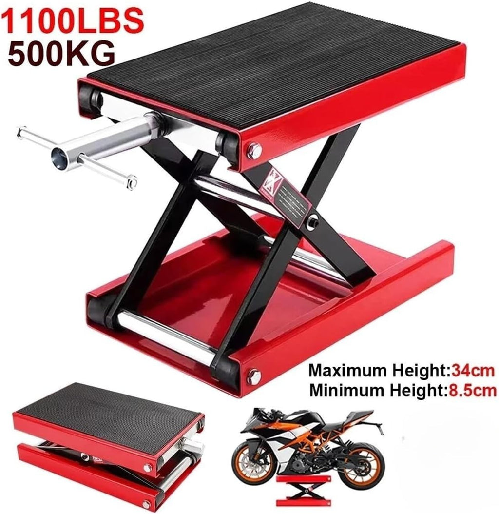 Motorcycle Scissor Jack Lift 500KG Motorbike Motorcycle Table Height Adjustable