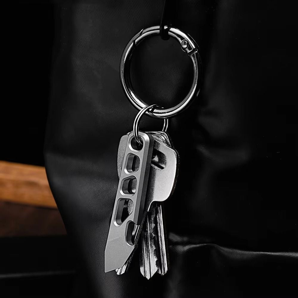 Mini Pry Bar 55mm Edc Crow Bar Bottle Opener Multipurpose Pocket Tool Keychain