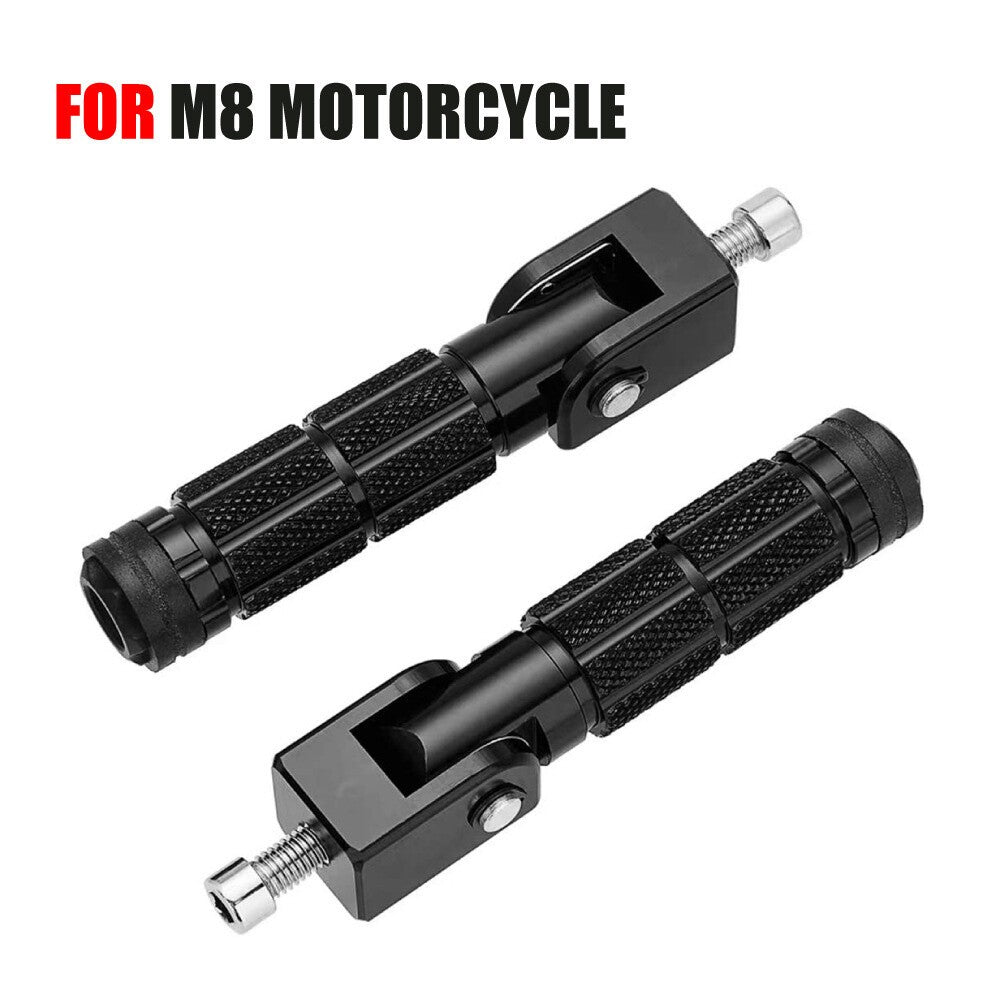 Motorcycle Rear Footpegs Footrests Foot Pegs Rests Foldable Passenger Pedal 90°