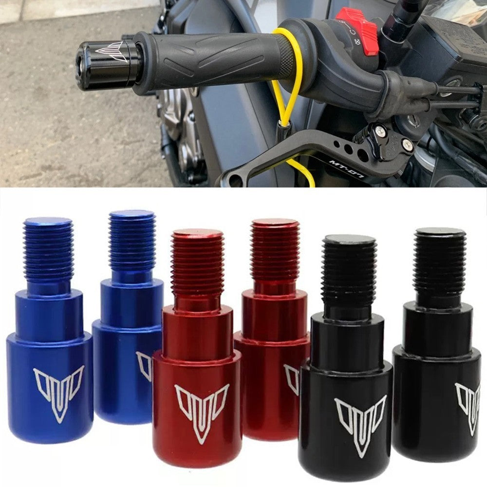 Handlebar Grip Bar Ends Cap Slider For Yamaha MT-07 09 10 MT-125 YZFR125 XJ6 XSR