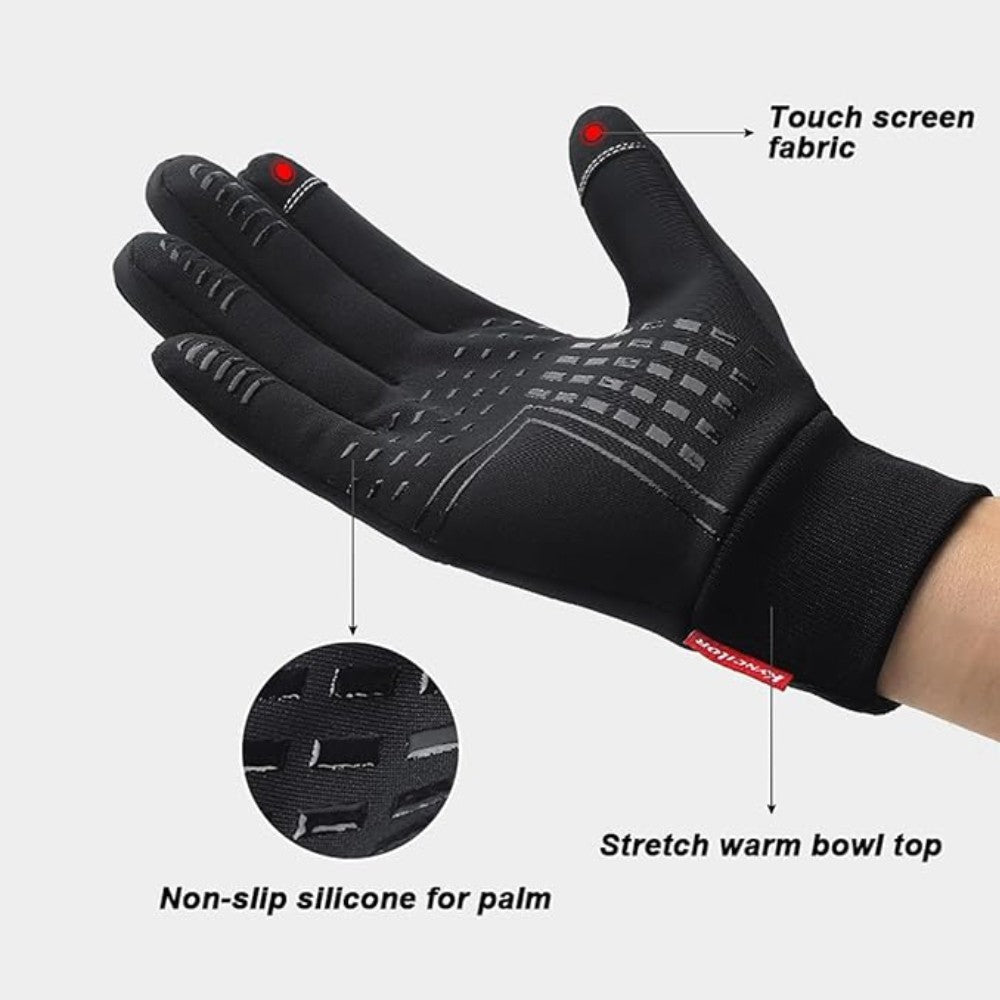 Men Women Thermal Winter Gloves Waterproof Windproof Touch Screen Warm Gloves