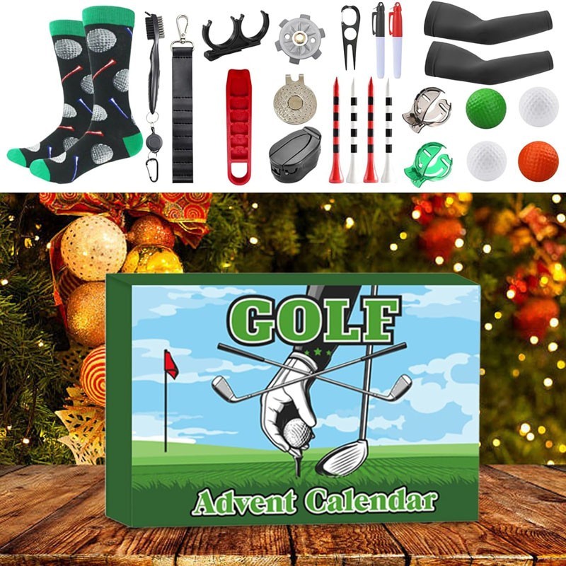 Golf Advent Calendar 2025, 24 Days Christmas Countdown Calendar with Golf Balls~