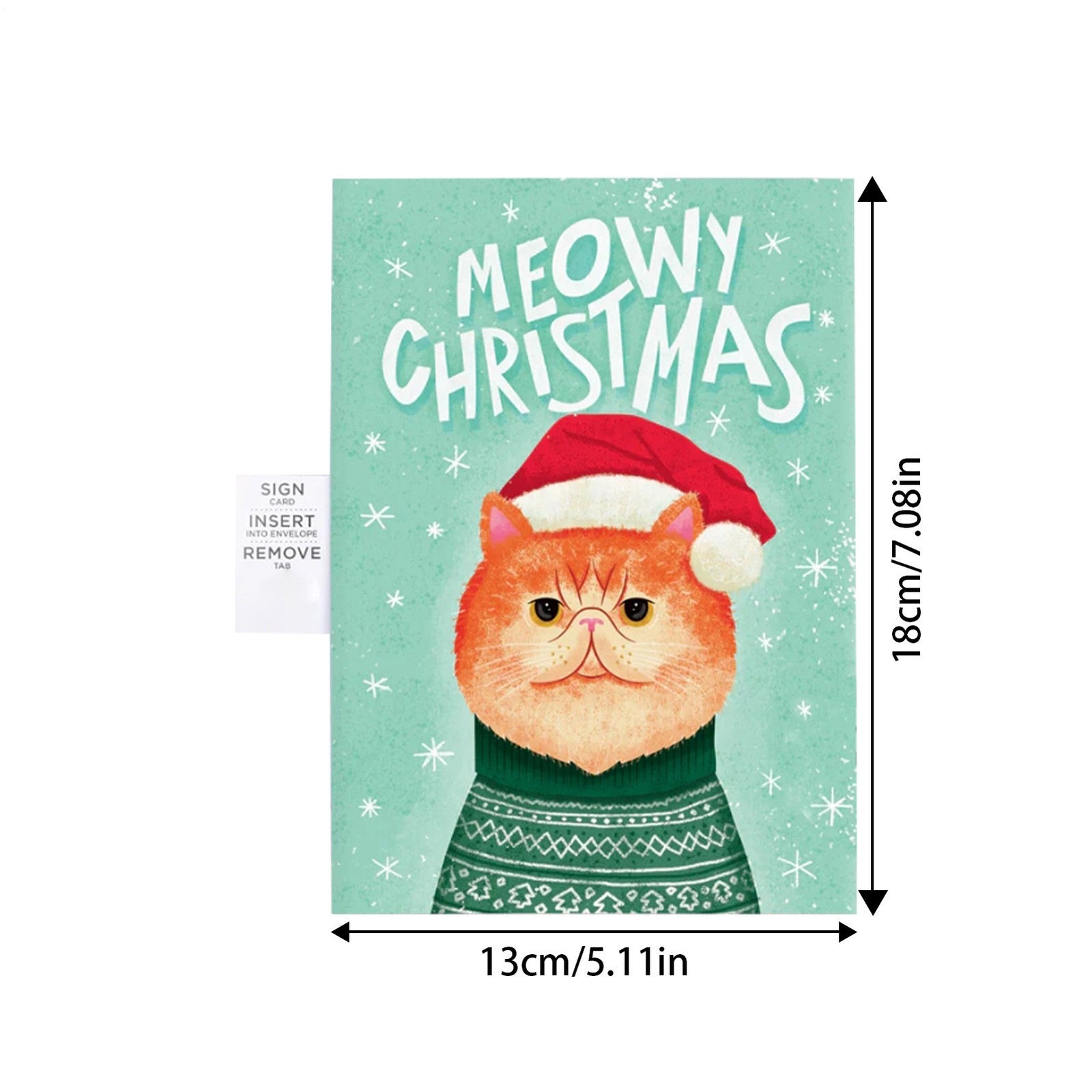 Endless Meowy Christmas With Glitter Endless Meow Christmas Voice Greeting Card