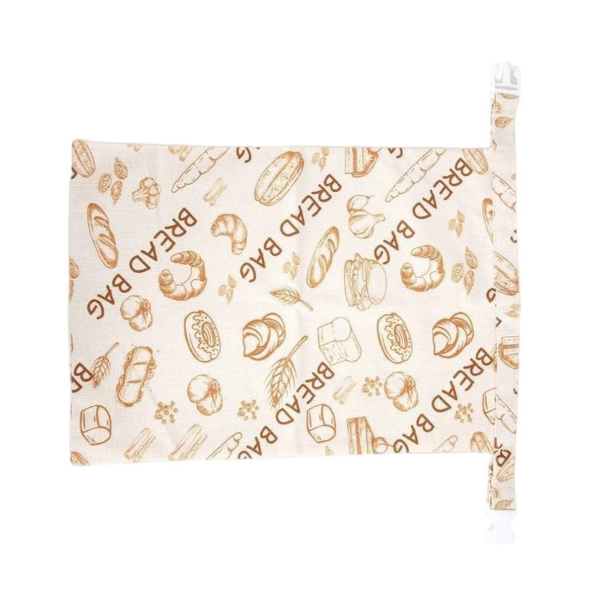 Beeswax Reusable Food Storage Bag Fresh Keeping Bread Pouch 42*33cm Kitchen Use