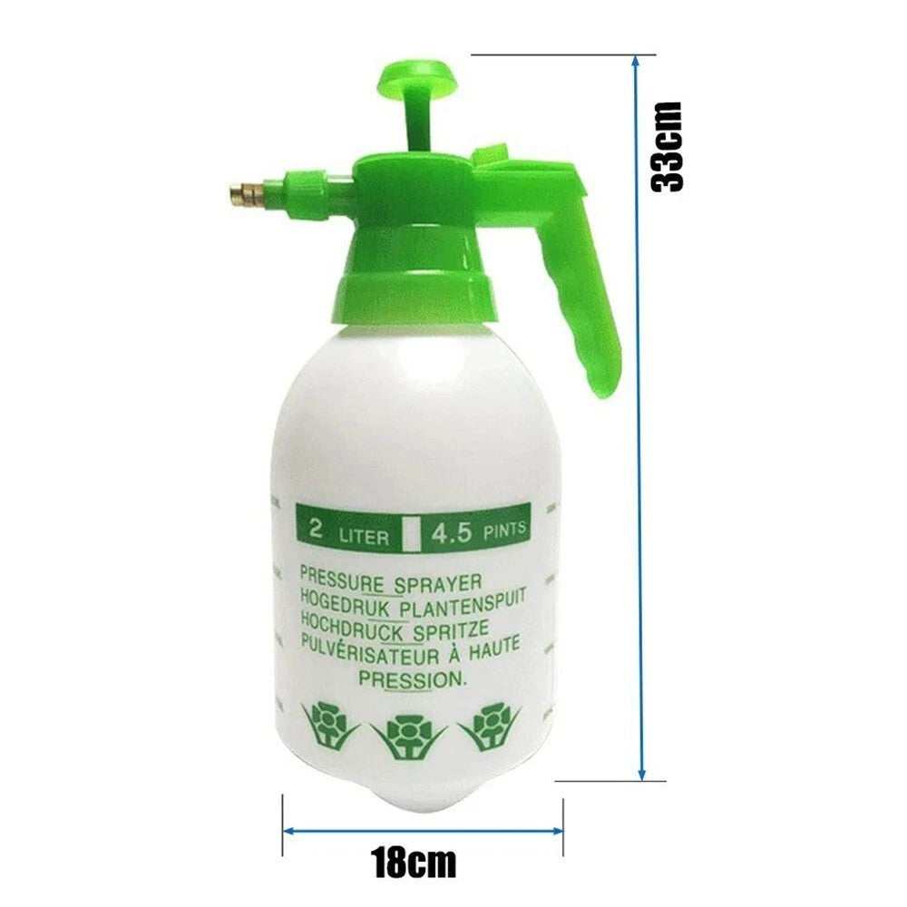2L Garden Pressure Sprayer Pump Action Handheld Weed Killer Chemical Spray Botle