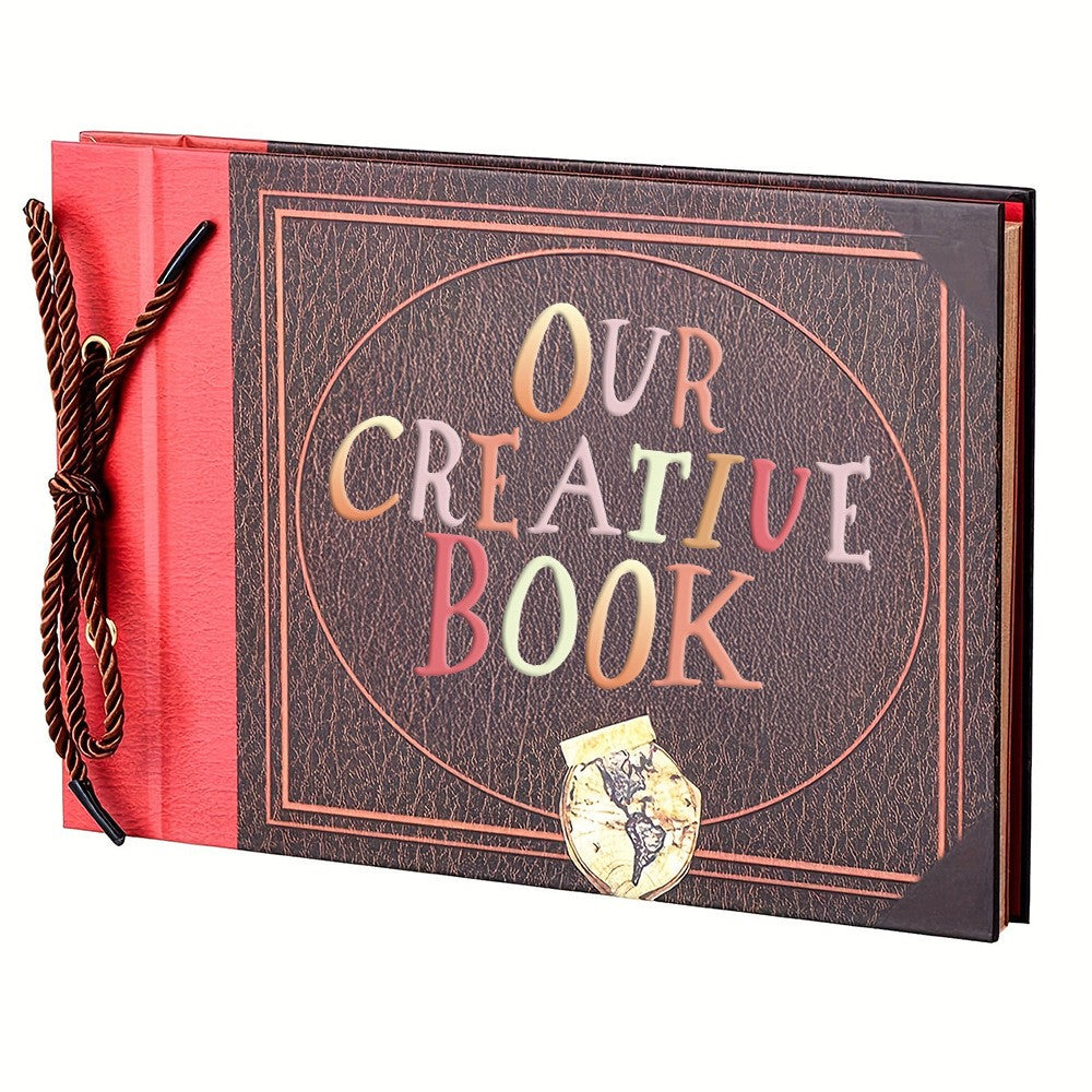 Photo Album Scrapbook Our Adventure Book Memory Anniversary DIY Gift