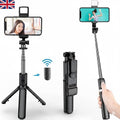 Monopod Selfie Stick Bluetooth Tripod Fill Light Remote for All Phones