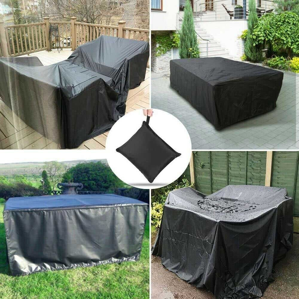 7ft Heavy Duty Waterproof Billiard Snooker Pool Table Dust Cover Protector Black