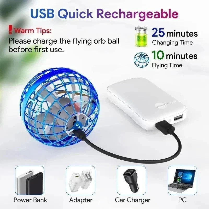 New Pro Flying Ball Space Orb Magic Mini Drone UFO Boomerang Boy Girl Toy Gift