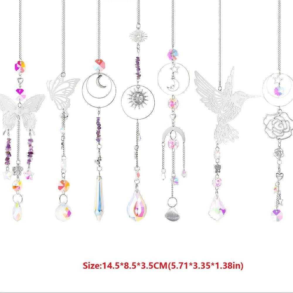 400Pcs Colorful Crystal Suncatcher Crafts Kit  Home Decor