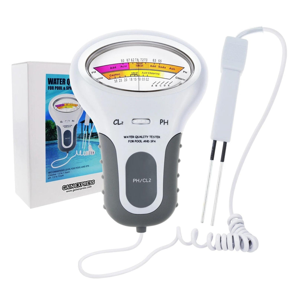 Swimming Pool Chlorine PH/CL2 Water Quality Tester Digital Monitor Spa Hot Tub