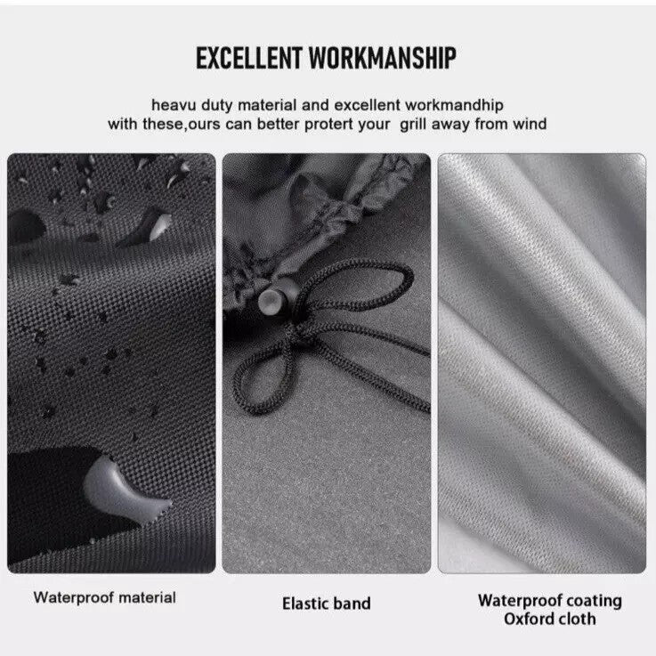 BBQ Cover Waterproof Barbecue Grill Covers Protector Outdoor Large 58x77cm UK