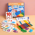 Children Toy Montessori Educational Maths Game Numbers ,Counting Sticks Gift 3+