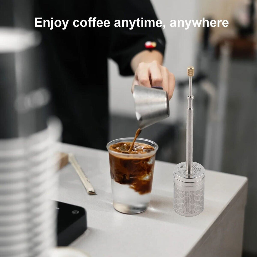 Stainless Steel French Coffee Tea Press Maker Portable Filter Reusable