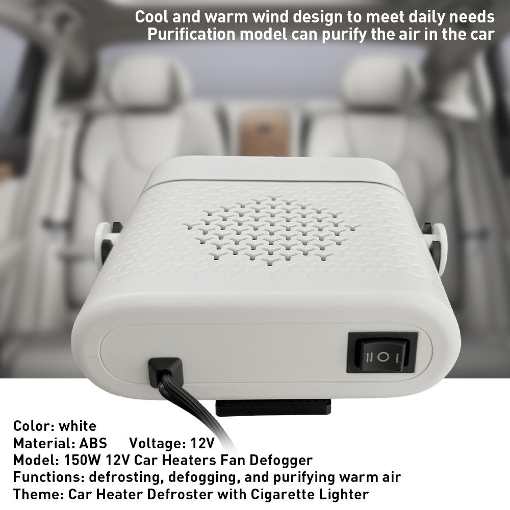 Portable Electric 1x Heater 12V 150W Heating Fan Defogger Defroster Demister