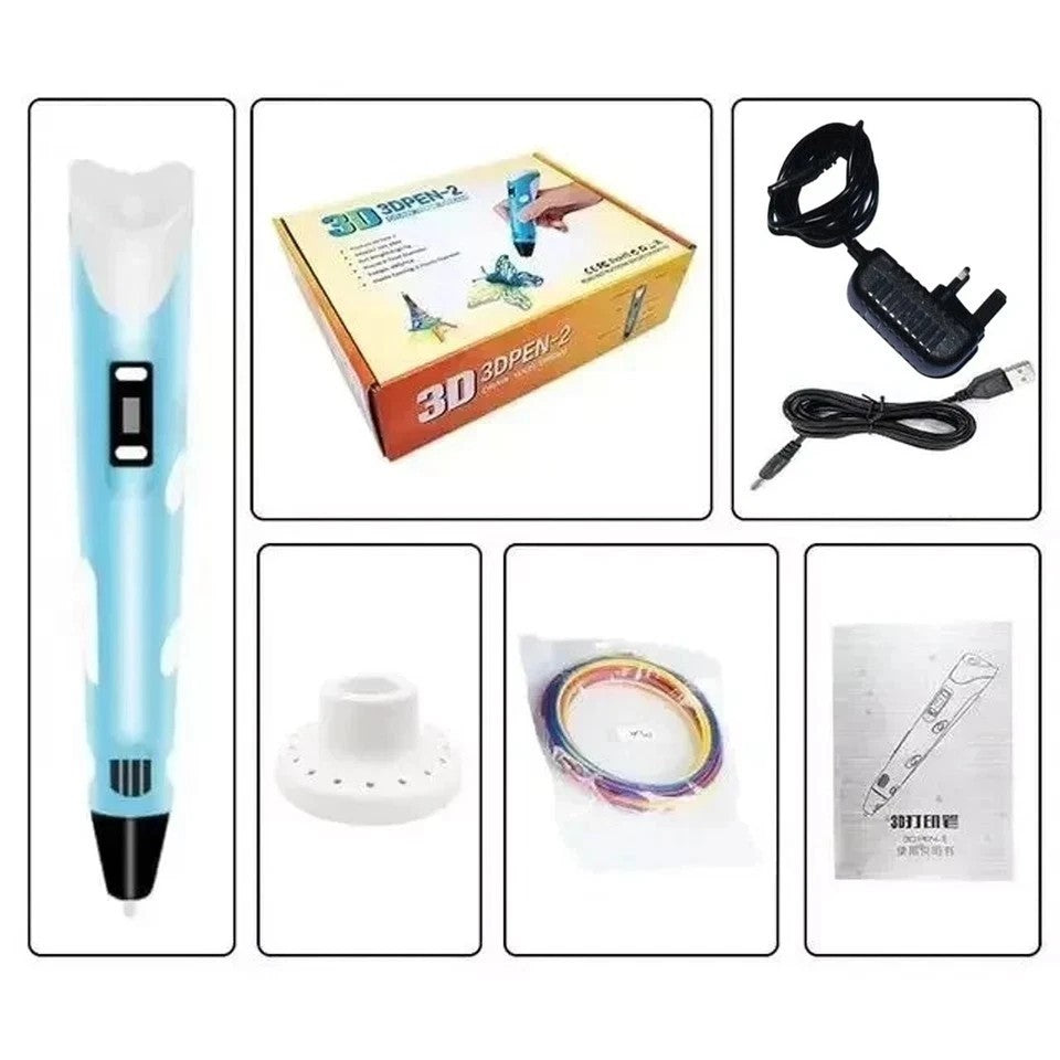 3D Printing Pen Kids Bundle - 350 ft PLA Birthday Gift set for Creative Minds