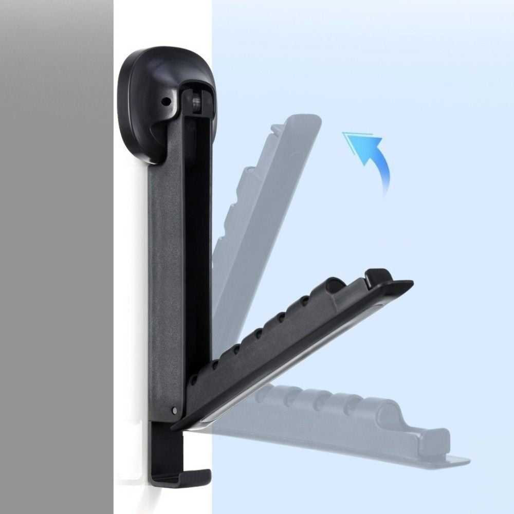 2X Wall-Mounted Clothes Drying Rack With Suction Cup Foldable Retractable Racks