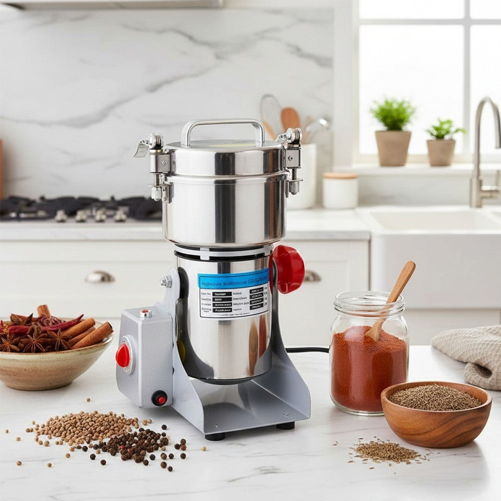 2500g Electric Grain Grinder High Speed Commercialfor Crusher Spice/Herb/Coffee