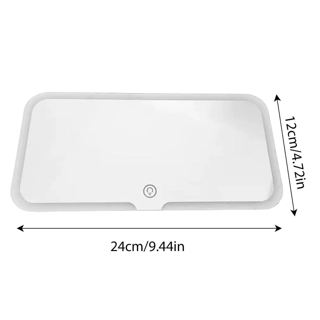 Car Interior Mirrors Sun Visor Plate LED HD Makeup Mirror for Girls Women