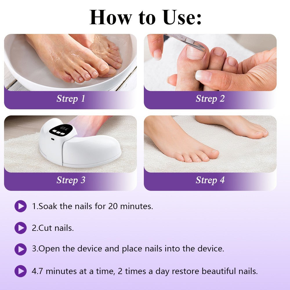 Nail Fungus Laser Device Light Therapy Onychomycosis Toes Treatment Anti Fungal