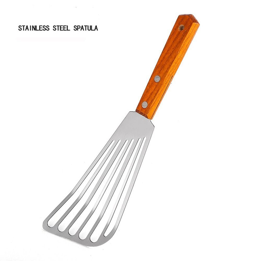 Stainless Steel Fish Spatula Slotted Turner Frying Spatula Leaky Shovel