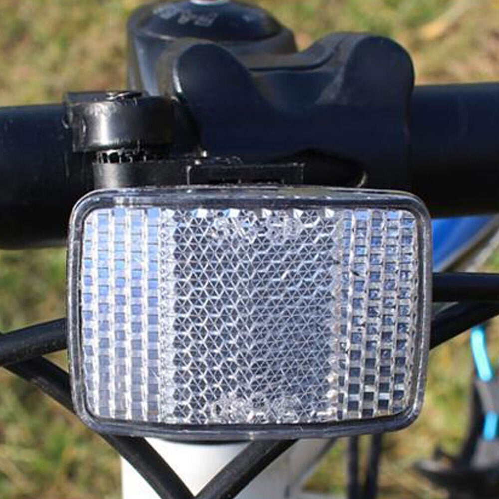 Bicycle Reflector Set Red Rear White Front Frame Handlebars Bikes & Cycles