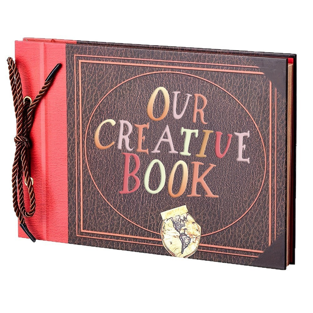 Photo Album Scrapbook Our Adventure Book Memory Anniversary DIY Gift