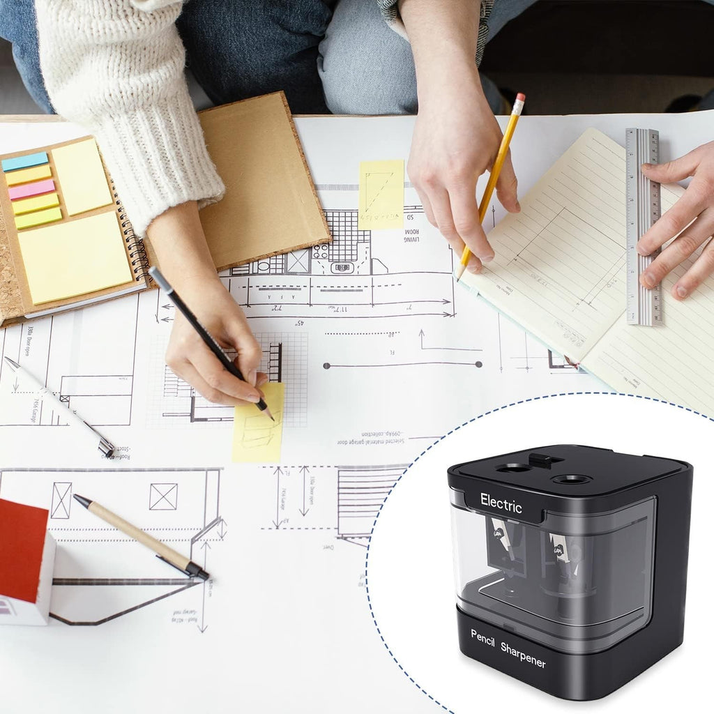 Electric Pencil Sharpener Automatic Desktop Pencil Sharpener Cutter Stationery