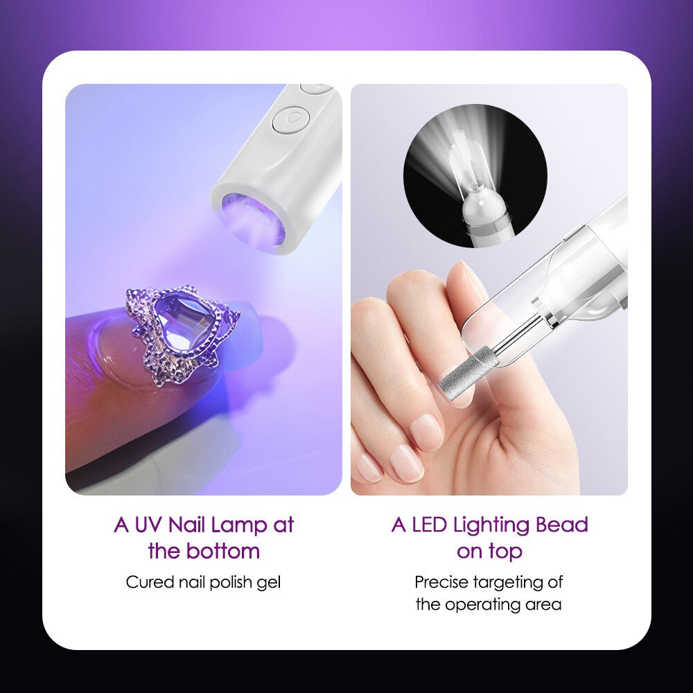 Toe Nail Grinder For Thick Toenails Set Manicure And Pedicure Electric Nail File