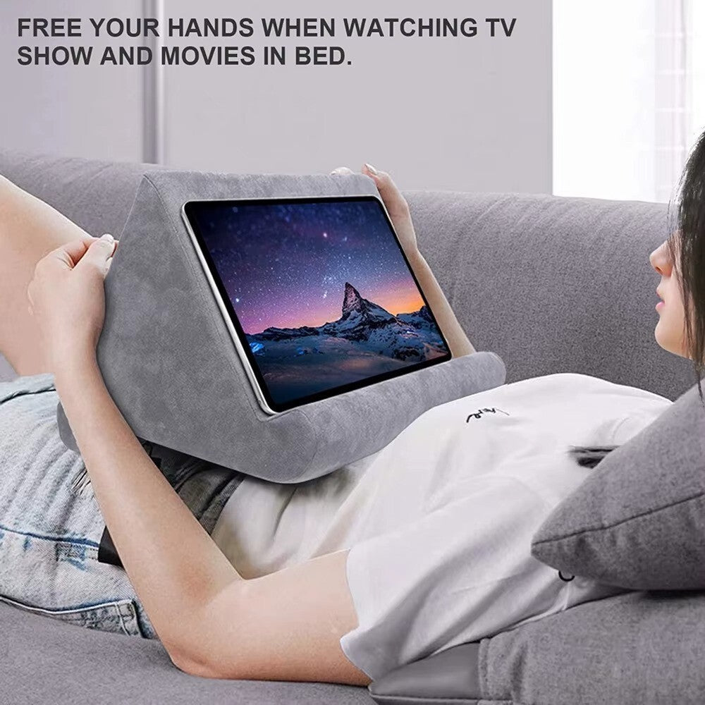Multi-Angle Pillow Tablet  Stand Holder Foam Lap Rest Cushion For Phone iPad UK