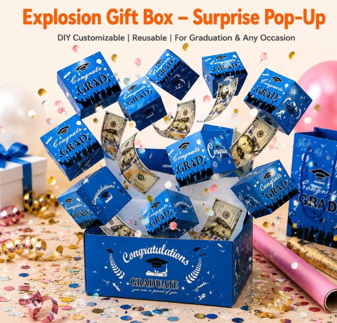 Surprise Pop Up Gift Box Money Graduation-2026 Graduation Surprise Pop-Up Box