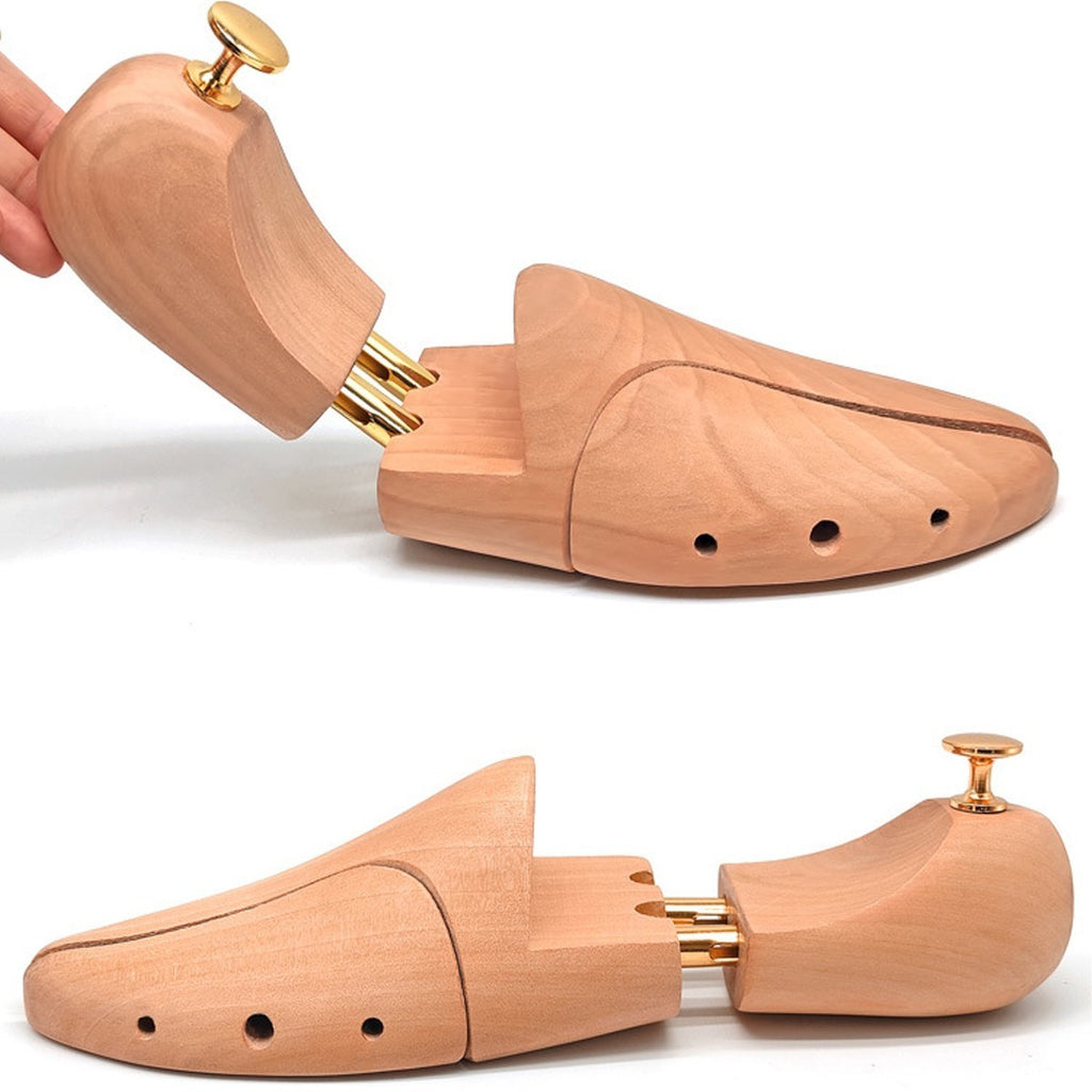 Adjustable Wood Men's Shoe Stretcher Shoe Trees Shape Wood Pair of UK 8-11