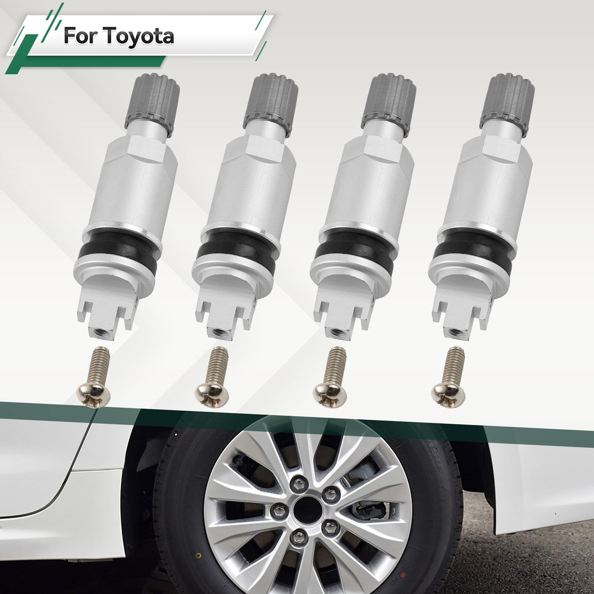 4X TPMS Valve Stem Tyre Pressure Sensor For Toyota Camry C-HR Yaris Land Cruiser