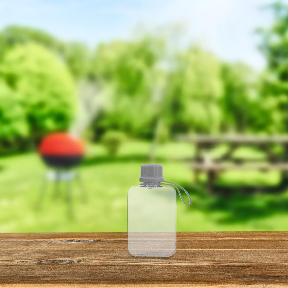 Flat Water Bottle Travel Flask Portable 240ml Square Small Bottles Leakproof