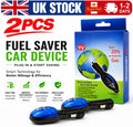 2x Car Fuel Saver Save On Gas Economizer Save Gas Fuel Shark 12V Vehicle-Mounted