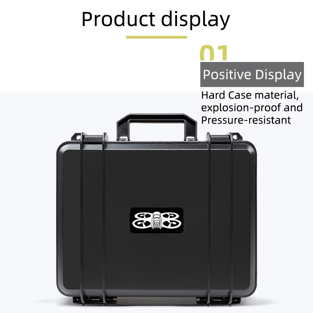 Hard Shell Suitcase Carrying Case Storage Bag For DJI Neo 2 Drone & DJI RC-N3