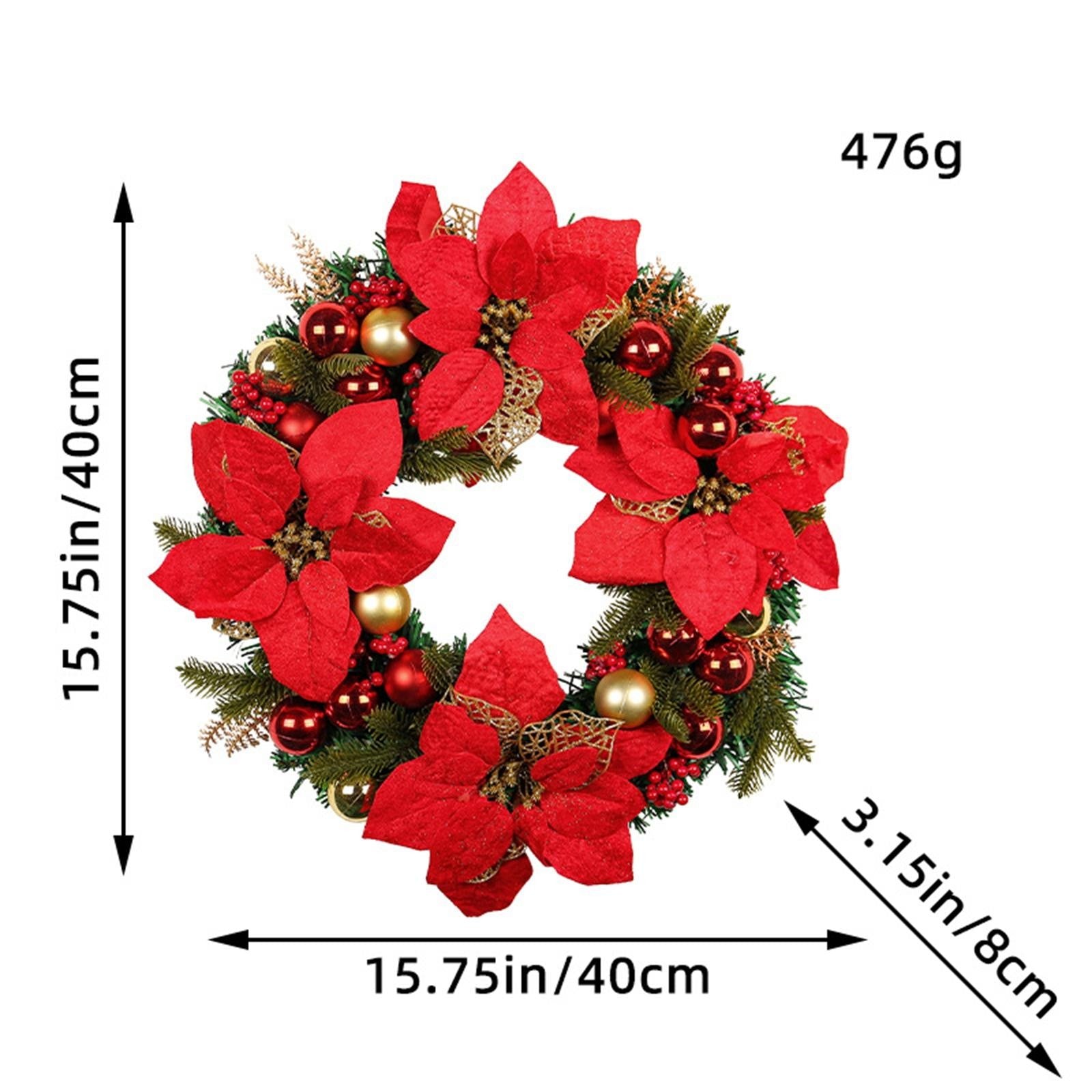 Christmas Wreath Christmas Decoration Hanging Larege Artificial Winter Holiday