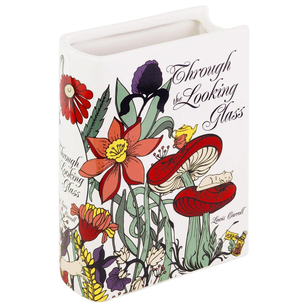 Ceramic Book Shaped Table Flower Vases Decorative Home Bedroom Decor Art Vase