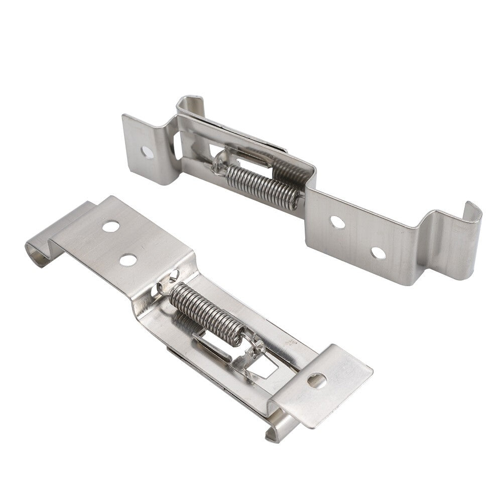 12X Trailer Oblong Number Plate Clips Holder Spring Loaded Stainless Steel