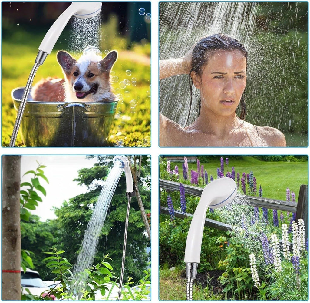 Camping Shower USB Portable Rechargeable Electric Shower Pump for Hiking Outdoor