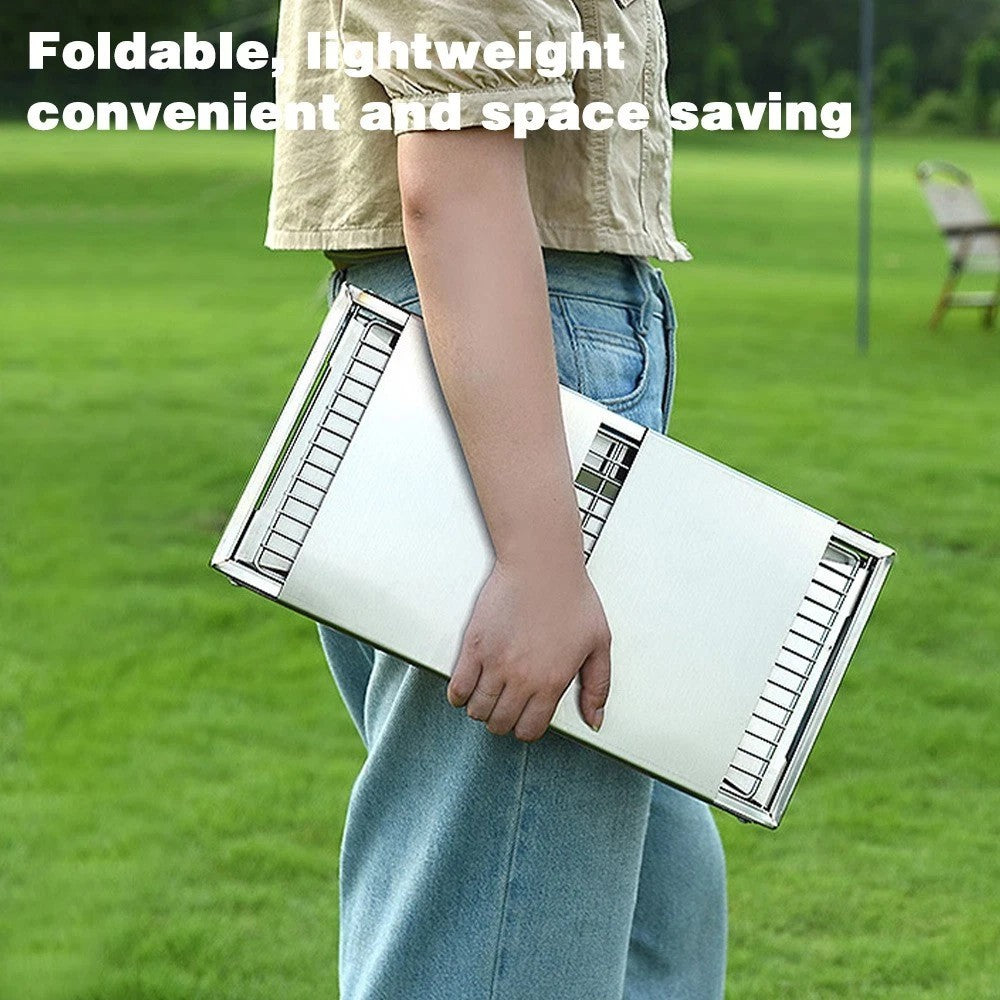 Portable Folding Charcoal BBQ Barbecue Camping Grill Travel Picnic Outdoor