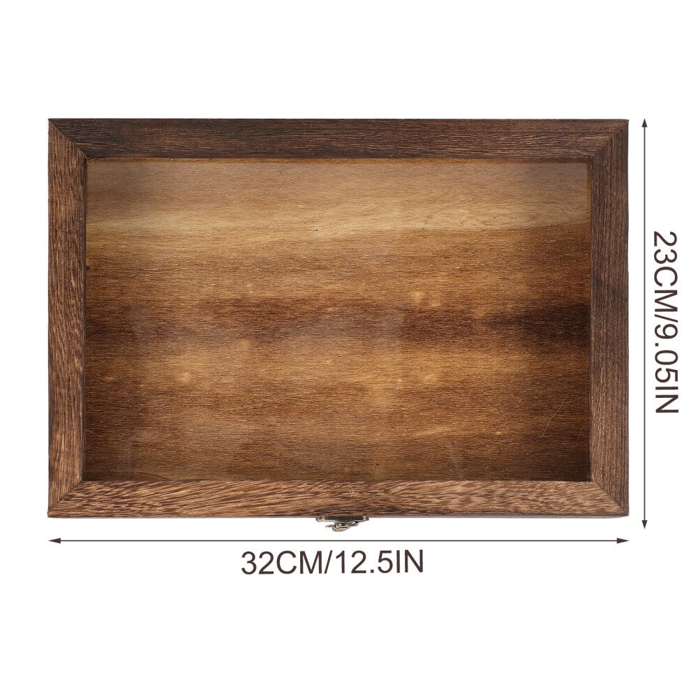 Wood Specimen Display Case Small Items Holder Versatile Jewelry Storage Box
