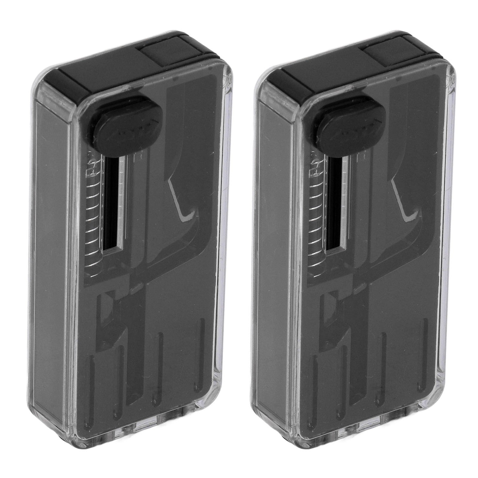 (Black)Crushball Dispenser 2 Pcs Cigarettes Apsules Dispenser Cigarette