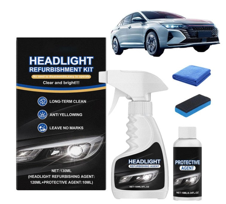 Q4 Headlight Restoration,Automotive Tourgoing Headlamp Restoration Fluid Kit