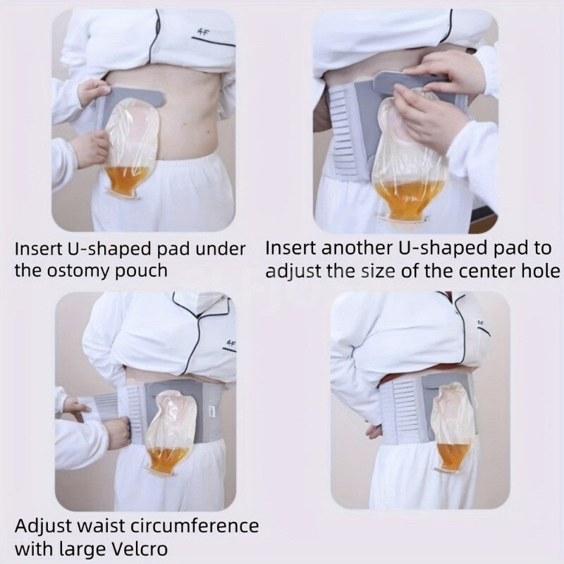 Adjustable Abdominal Support Belt Hook-and-loop Fastener Comfort Ostomy Patients