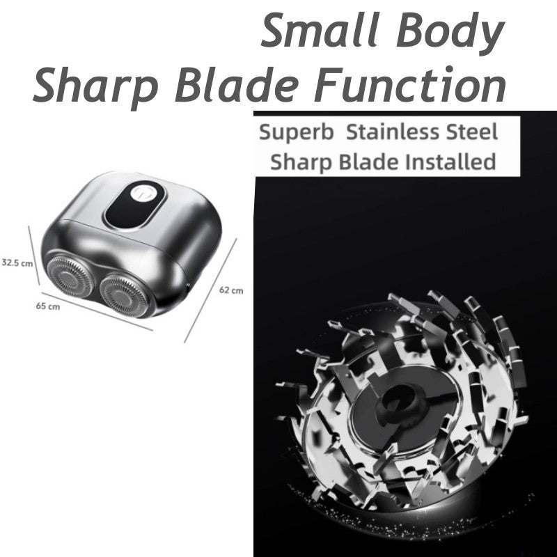 Portable Shaver Travel Rotary Razor Trimmed Beard Cordless High Speed Travel USB
