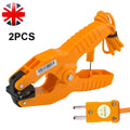 2pcs HT-05 Temperature Test Clamp Lead Clip K-Type Probe Thermocouple Pipe Clamp